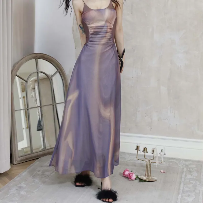 TURN UP Slip Dresses Women's Purple+Bowknot Hair Tie Comes With-2