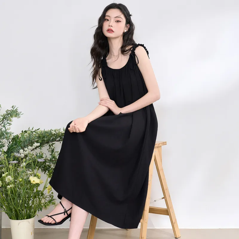 WESTLINK Sleeveless Dresses Women's Black-4