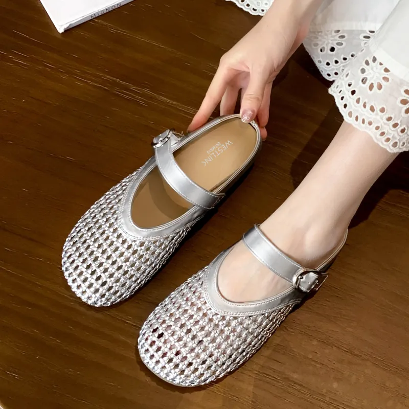 WESTLINK Slip Resistant Abrasion Resistant Closed Toe Slippers Women's-17