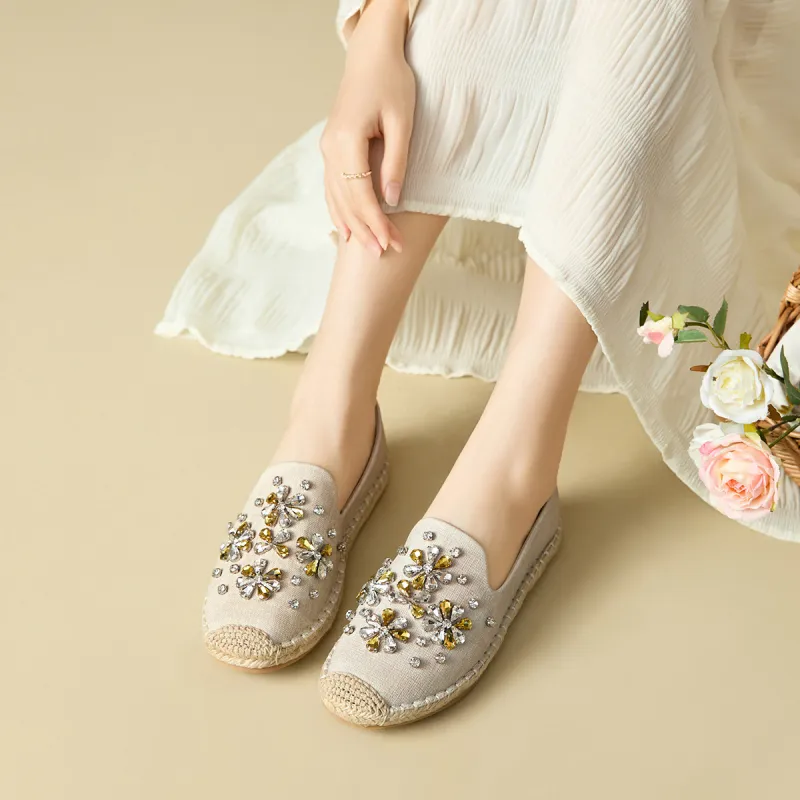 WESTLINK Espadrilles Women's Champagne-3