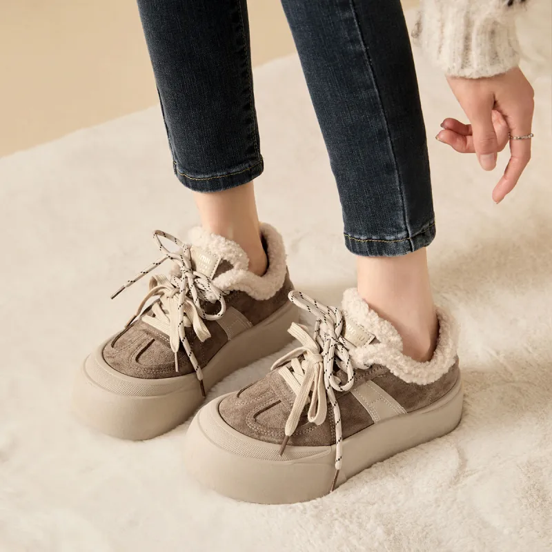 WESTLINK Warm Anti Slip And Wear Resistant Low Top Skateboard Shoes Women's-4