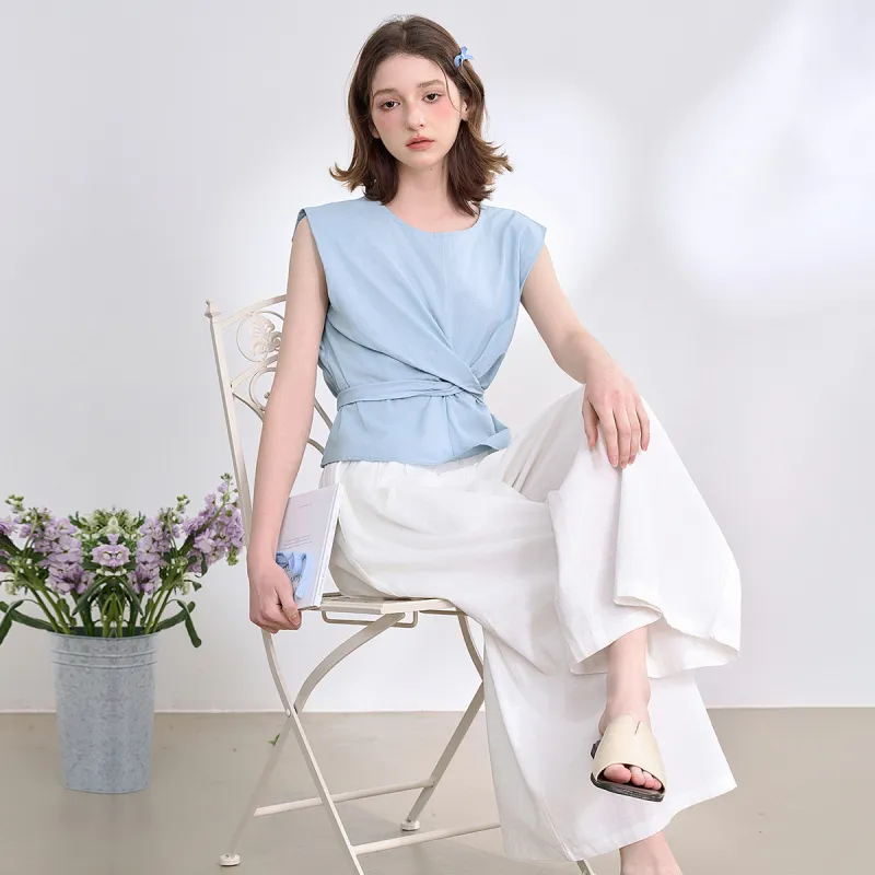 WESTLINK Casual Suits Women's White+Blue-5