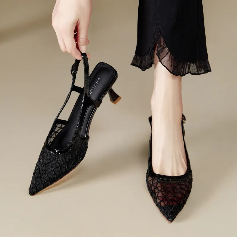 WESTLINK Slim Heel High Heels 7cm Women's-10