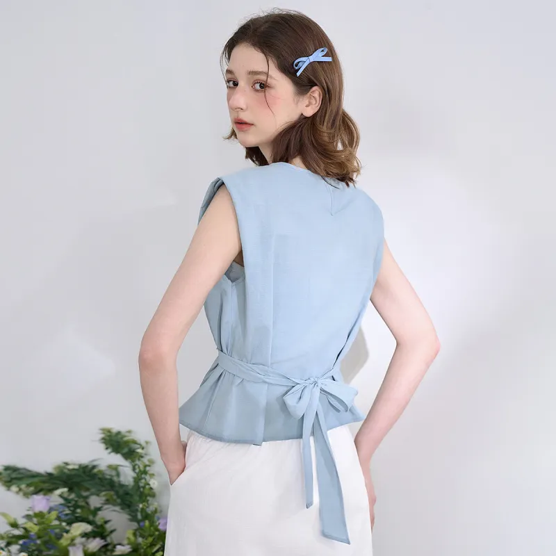 WESTLINK Casual Suits Women's White+Blue-6