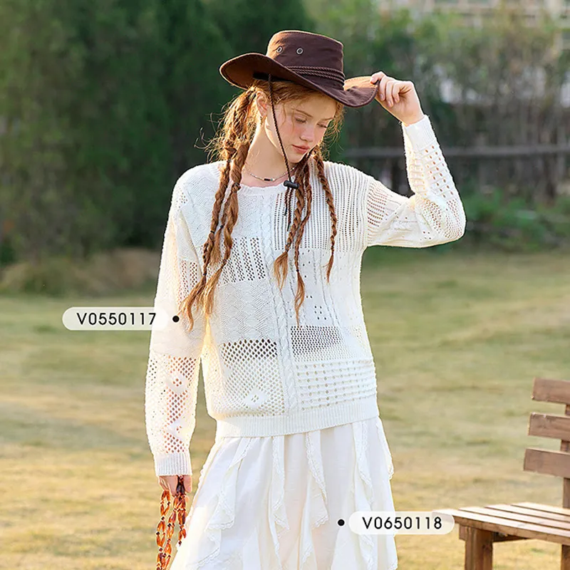 WESTLINK Knitwear Women's White-6