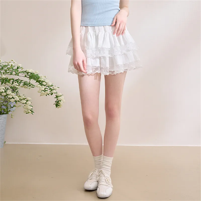 WESTLINK Casual Short Skirts Women's White-2
