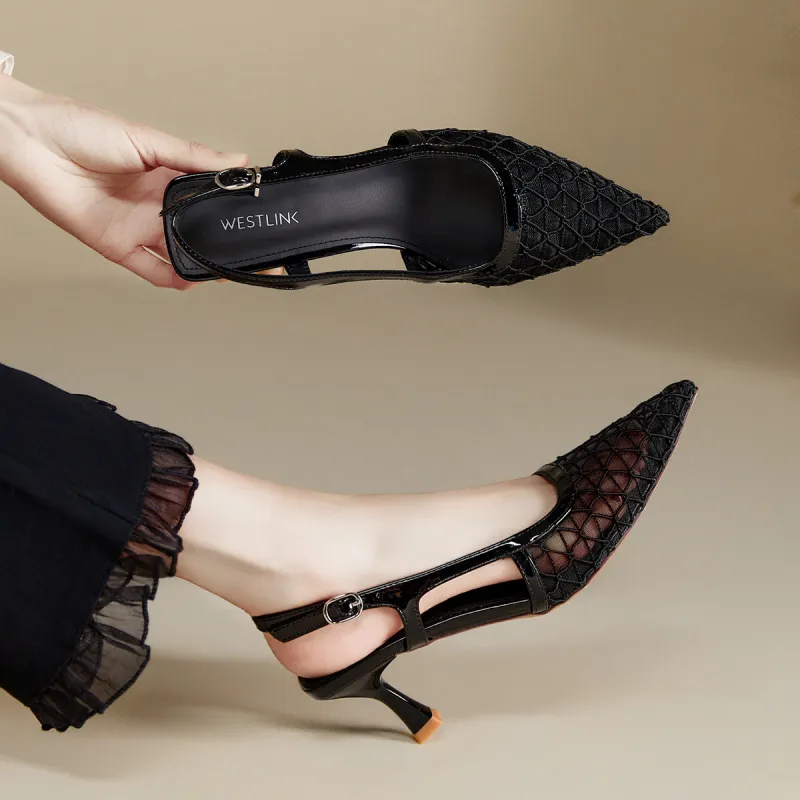 WESTLINK Slim Heel High Heels 7cm Women's-11