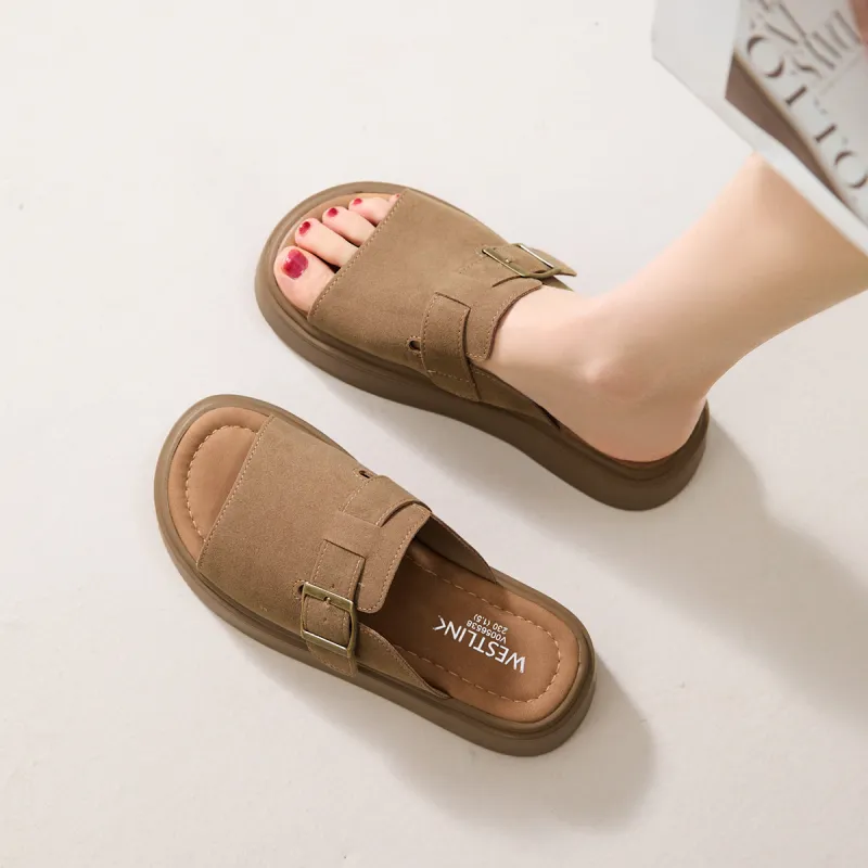 WESTLINK PVC Polyvinyl Chloride Abrasion Resistant Slide Slippers Women's-8