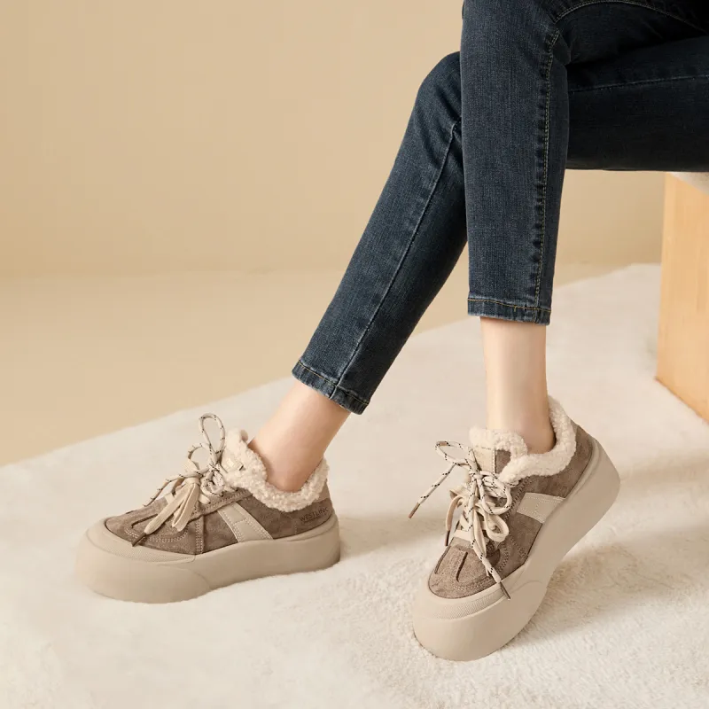 WESTLINK Warm Anti Slip And Wear Resistant Low Top Skateboard Shoes Women's-5