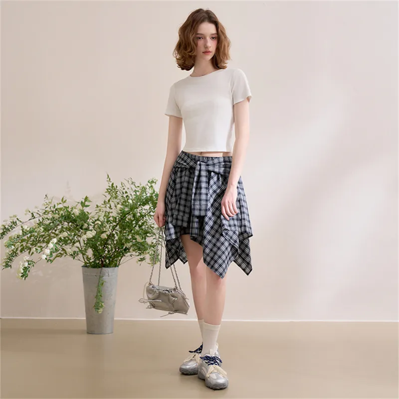 WESTLINK Casual Short Skirts Women's Blue-3