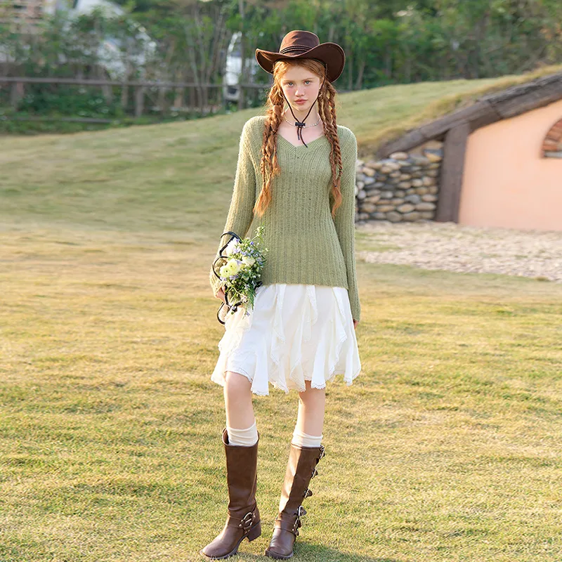 WESTLINK Knitwear Women's Green-3