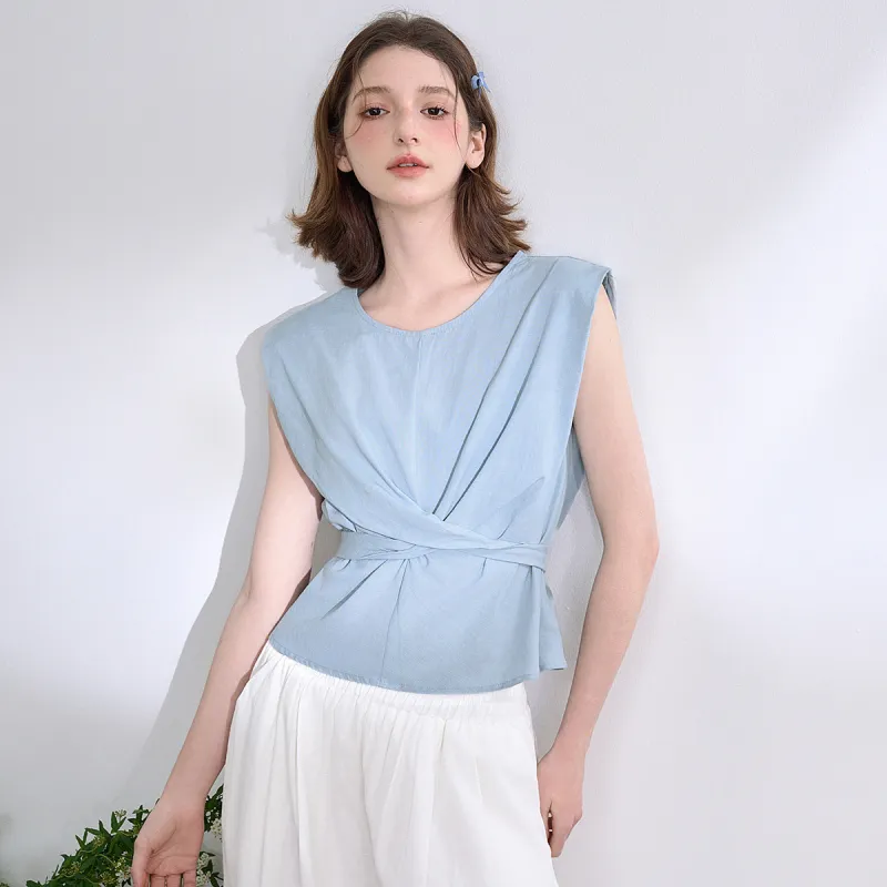 WESTLINK Casual Suits Women's White+Blue-3
