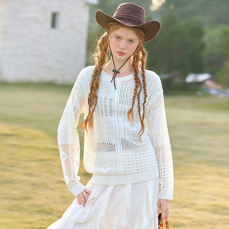 WESTLINK Knitwear Women's White-2