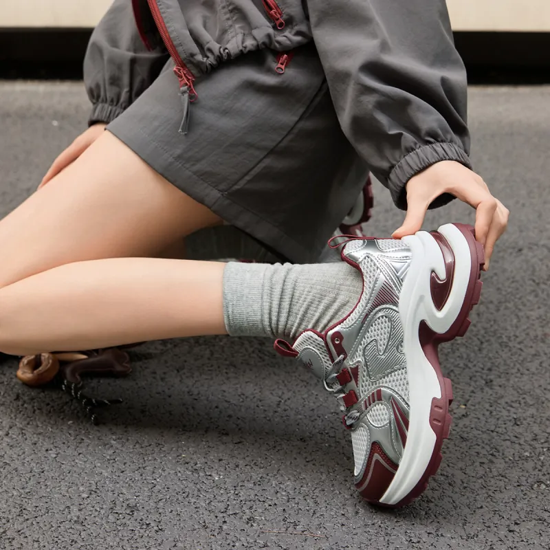 WESTLINK Slip Resistant Low Top Chunky Sneakers Women's-4