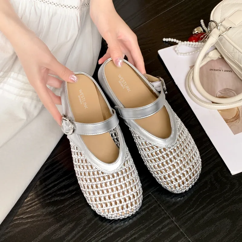 WESTLINK Slip Resistant Abrasion Resistant Closed Toe Slippers Women's-16