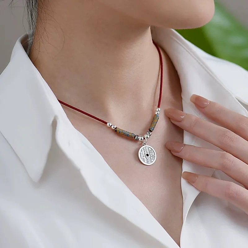 YINI 925 Sterling Silver Necklaces Women's-4