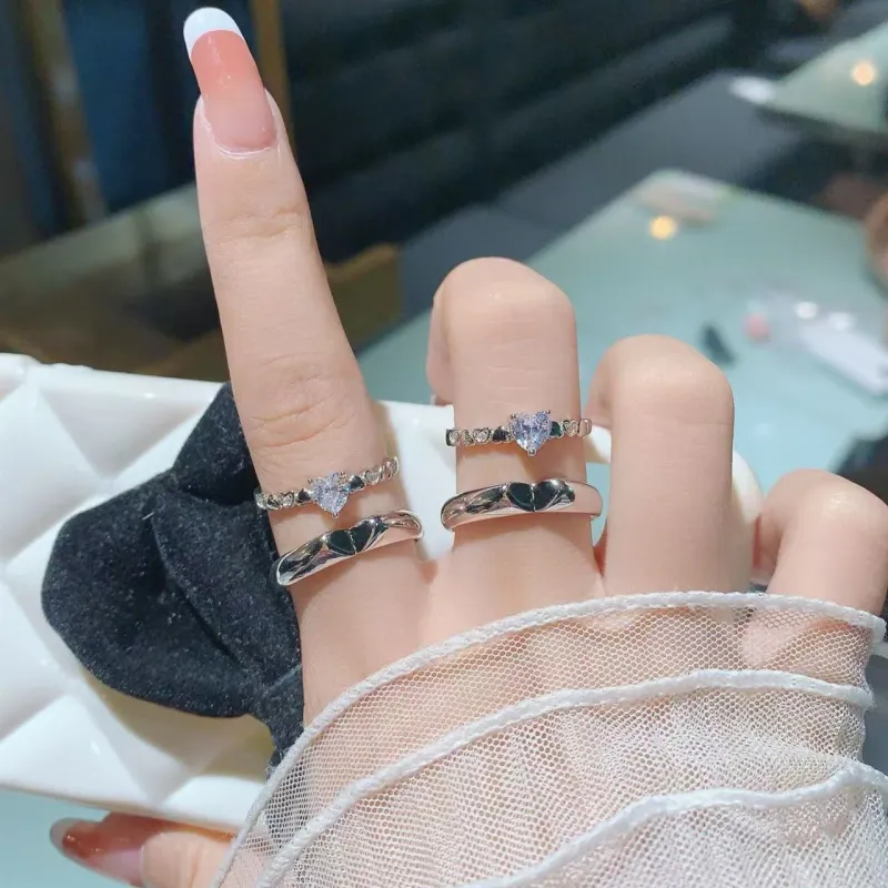 YINI 925 Sterling Silver Rings Unisex-2