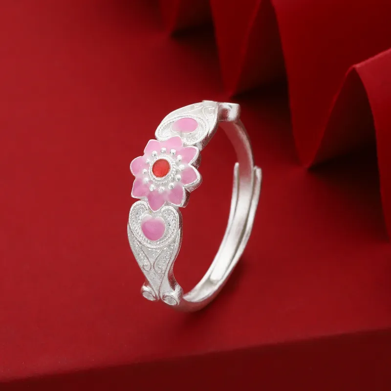 YINI 999 Fine Silver Rings Women's-12