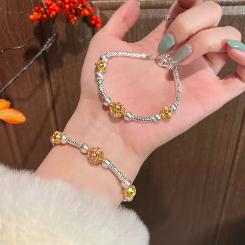 YINI 999 Fine Silver Pure Silver Bracelets Women's-2