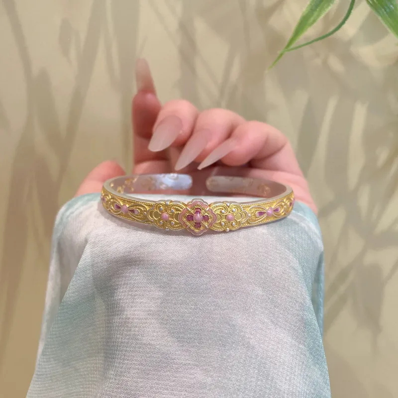 YINI Pure Silver 999.9 Bangles Women's-2