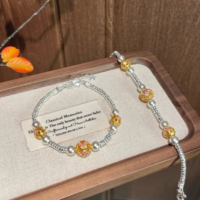 YINI 999 Fine Silver Pure Silver Bracelets Women's-4