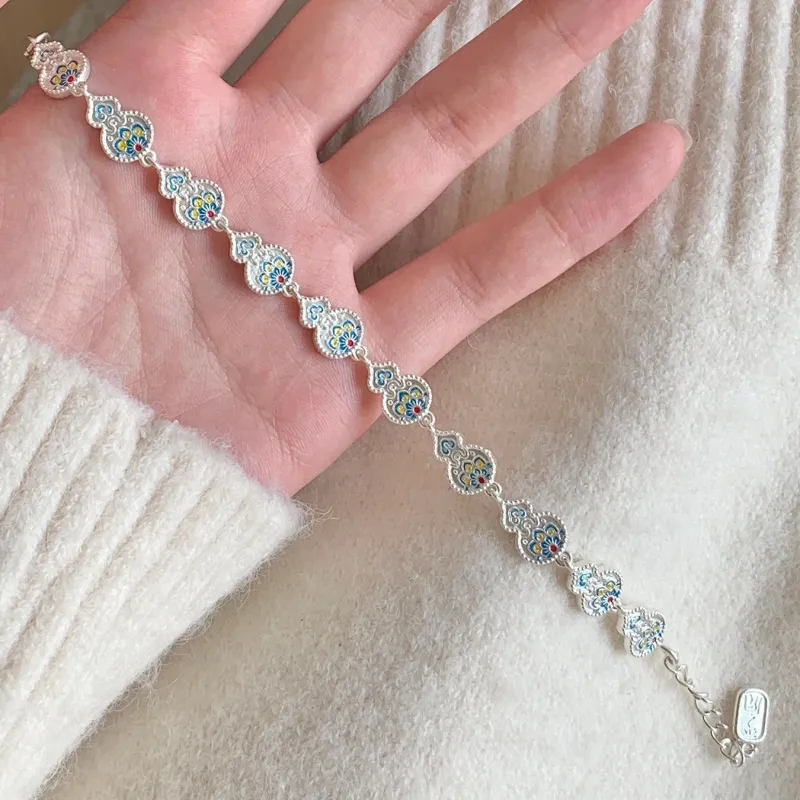 YINI Pure Silver 999.9 Bracelets Women's-9