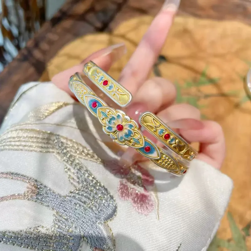 YINI 999 Fine Silver Bangles Women's-1