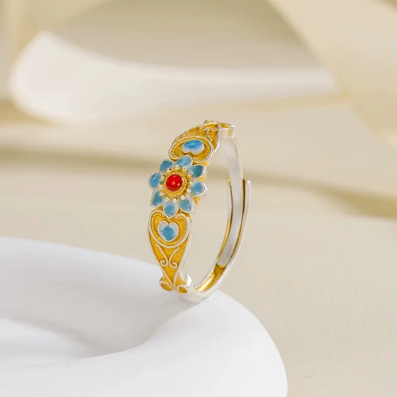YINI 999 Fine Silver Rings Women's-8