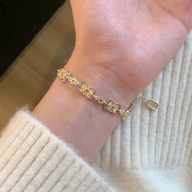 YINI Pure Silver 999.9 Bracelets Women's-3