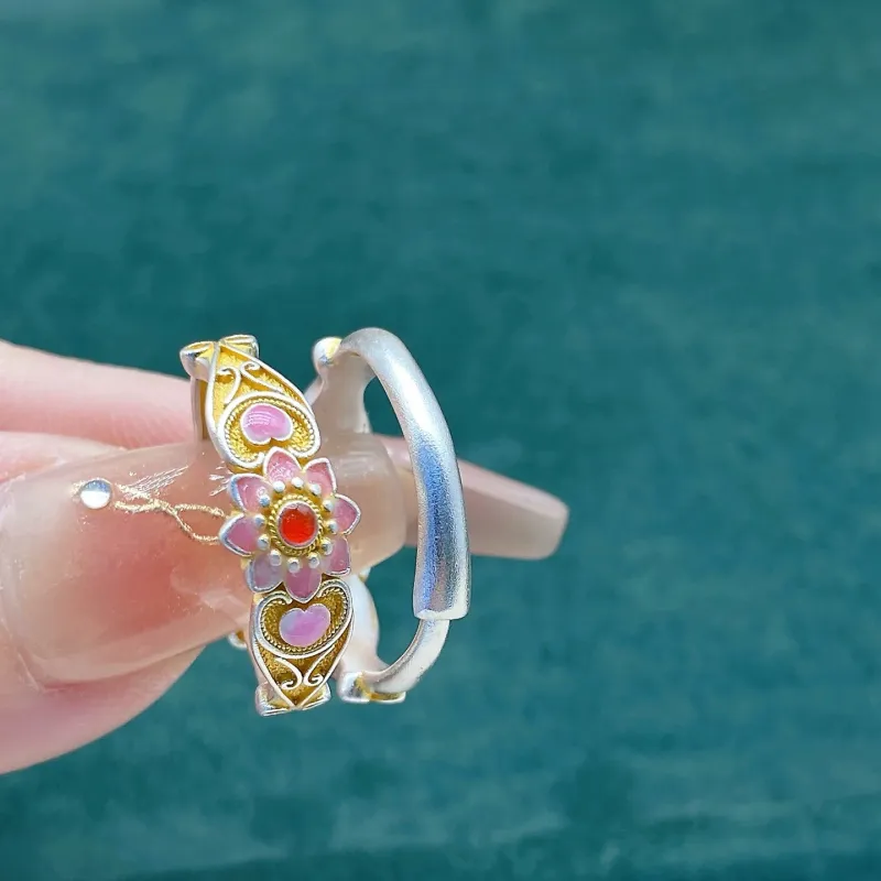 YINI 999 Fine Silver Rings Women's-3