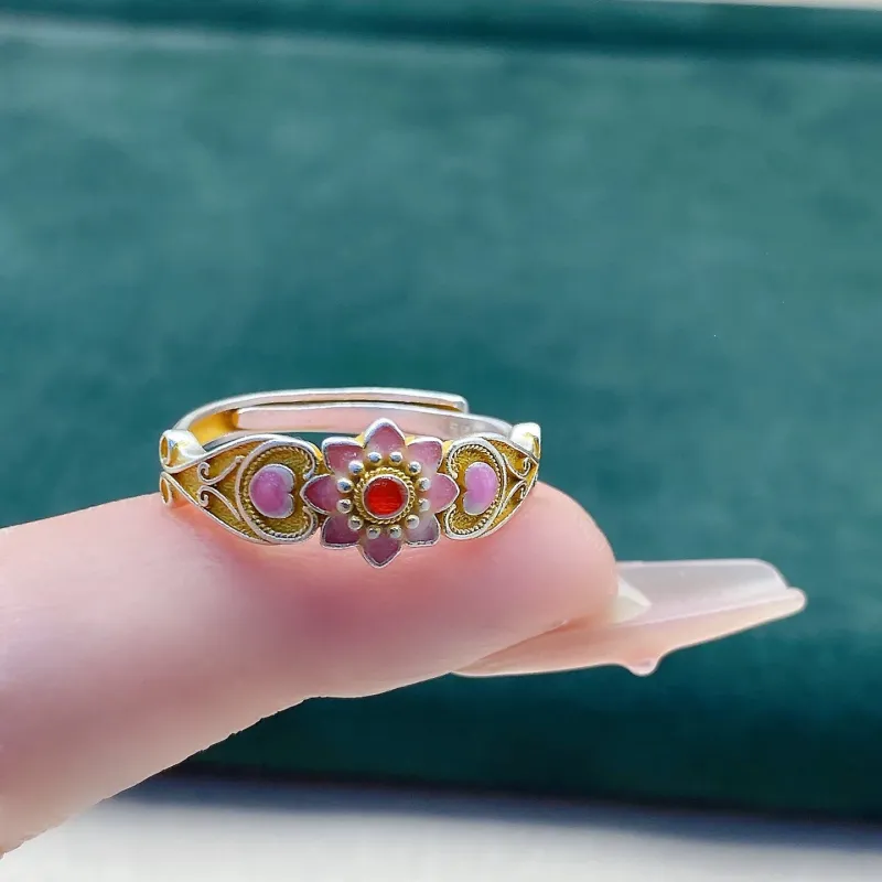 YINI 999 Fine Silver Rings Women's-2