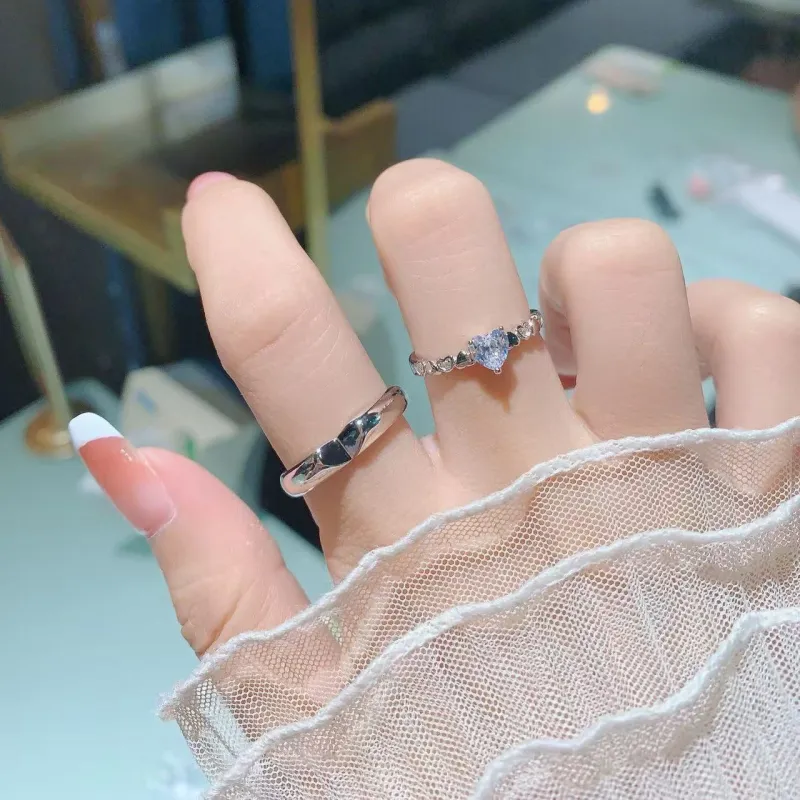 YINI 925 Sterling Silver Rings Unisex-4