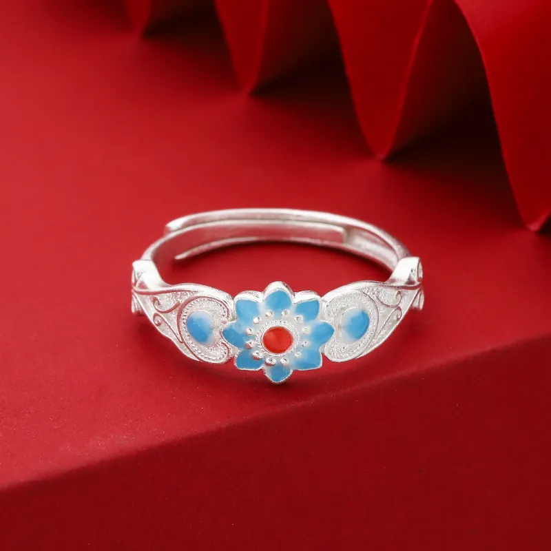 YINI 999 Fine Silver Rings Women's-15