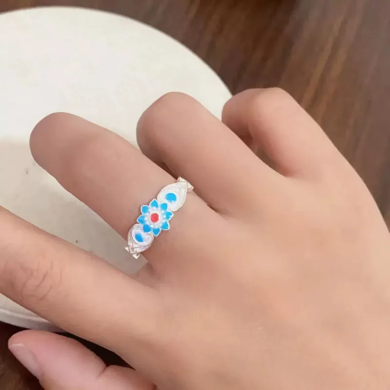 YINI 999 Fine Silver Rings Women's-14