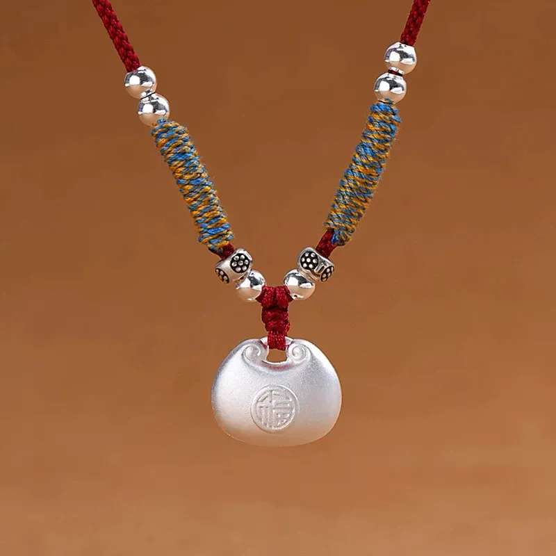 YINI 999 Fine Silver Necklaces Women's-1