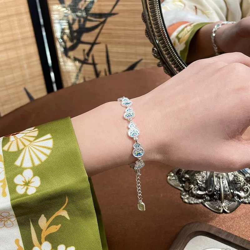 YINI Pure Silver 999.9 Bracelets Women's-7