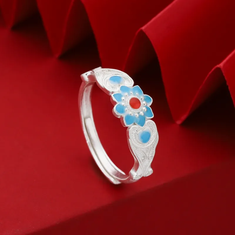 YINI 999 Fine Silver Rings Women's-16