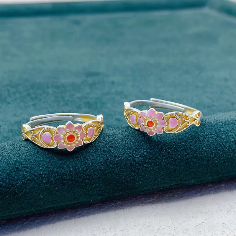 YINI 999 Fine Silver Rings Women's-4
