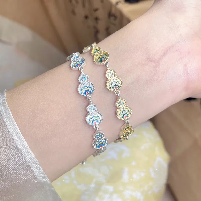 YINI Pure Silver 999.9 Bracelets Women's-8