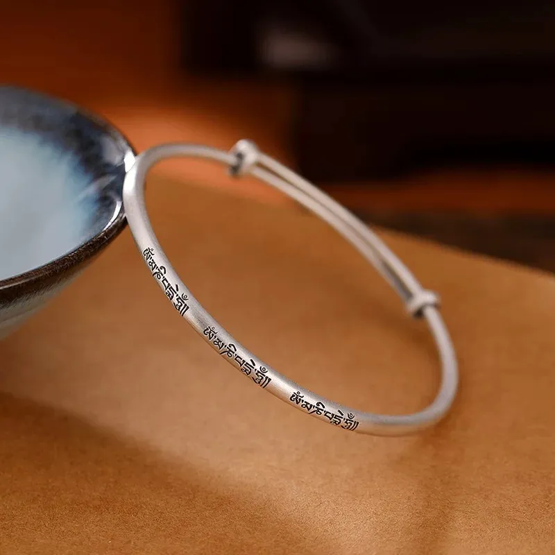 YINI 999 Fine Silver Bangles Unisex-1