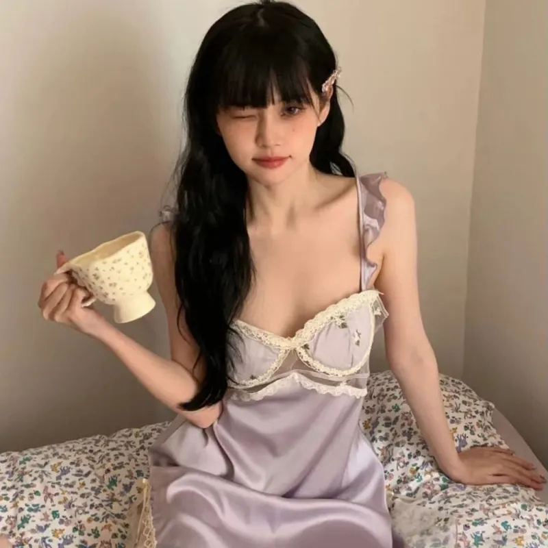 METE WHALE MT Nightgown Women's Gift Box Set Purple-2