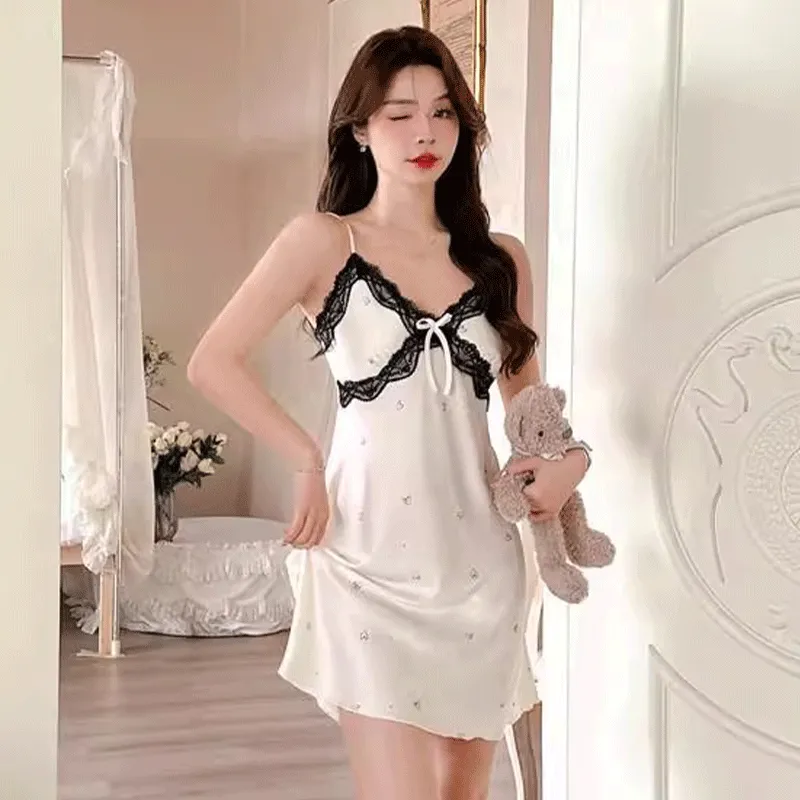 METE WHALE MT Nightgown Women's Gift Box Set White Sweetheart-1