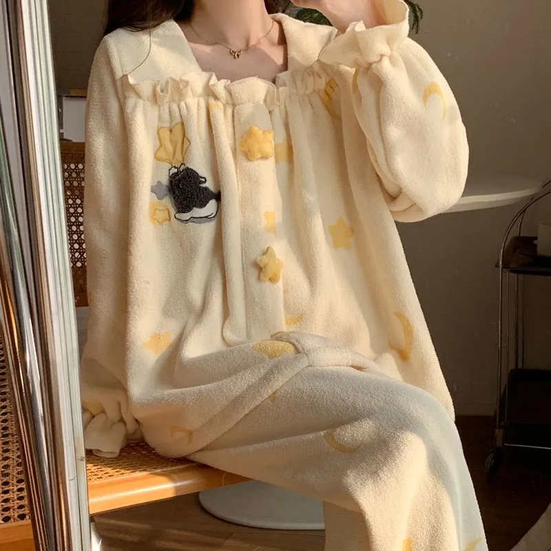METE WHALE MT Pajama Set Women's Image Color-2