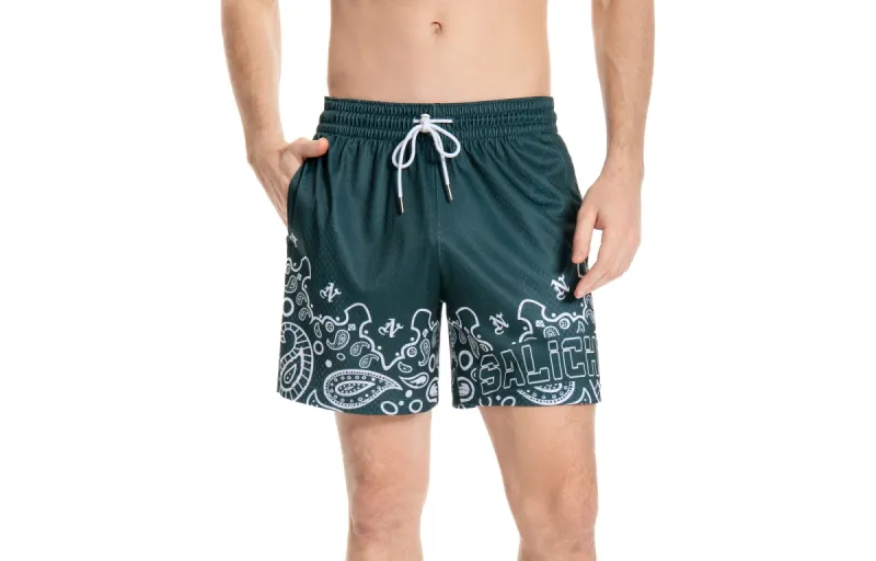 SALICHI Sports Shorts Unisex Green-5