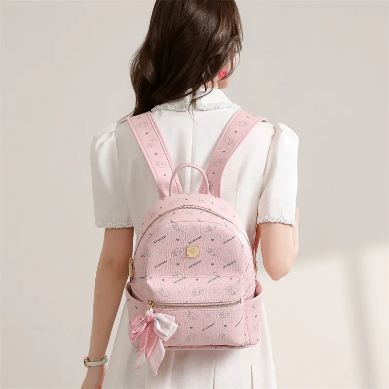 MESUCA Sanrio Melodi Synthetic Leather Backpack Women's-1