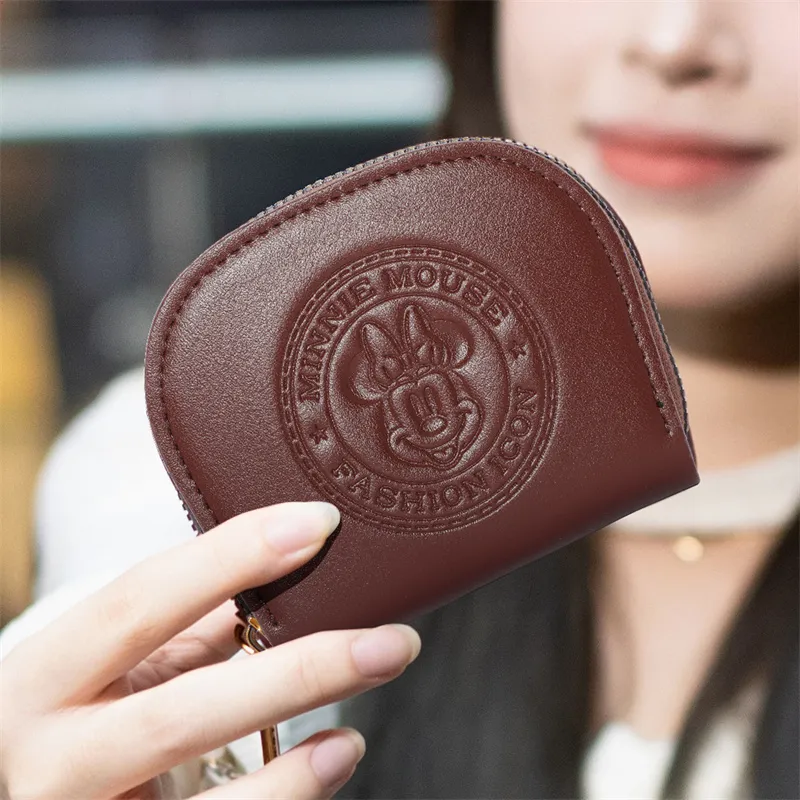 MESUCA Disney Collection Synthetic Leather Card Holder Unisex Brown/Black-2