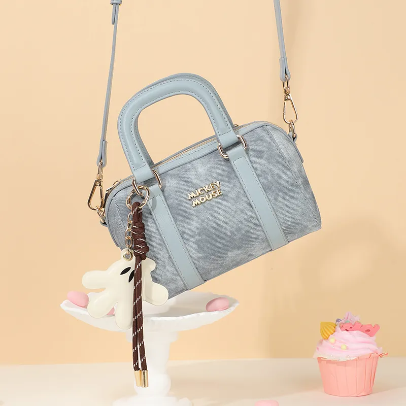 MESUCA Disney Collection Synthetic Leather Shoulder Bag, Crossbody Bag, Handbag, Boston Bag Women's Multicolor-4