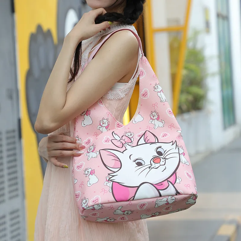 MESUCA Disney Collection Canvas Shoulder Bag Regular Women's Pink-2