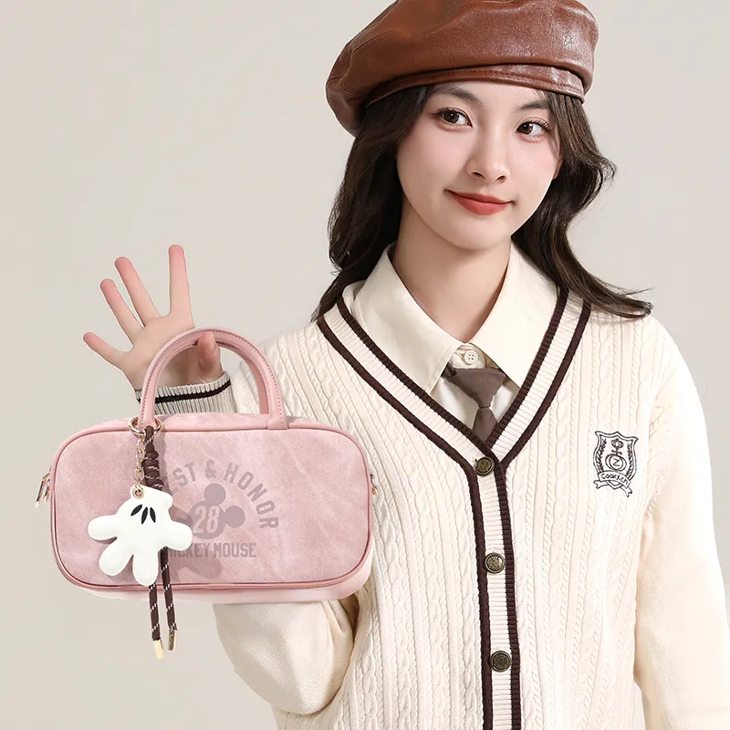 MESUCA Disney Collection Synthetic Leather Handbag, Shoulder Bag, Crossbody Bag, Bowling Bags Women's Multicolor-1