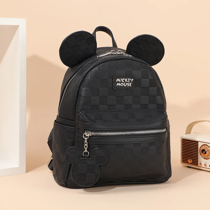 MESUCA Disney Collection Synthetic Leather Backpack Women's Black-6